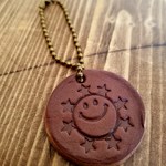 本革★SMILE刻印キーホルダー