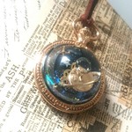 new宇宙の裏側で一番星みーつけた！スノードームネックレス
