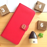 NoaHsarK☆iPhone7プラス☆手帳型ケース〜7P−888レッド