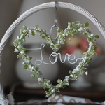 ハートのシンプルリース　　～LOVE～  ワイヤークラフト