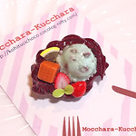 スイーツもりもり♪デコバッジ チョコクリームver.（チョコミントアイス）