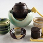 ミニチュア☆陶器　茶道具　風炉揃え　黒茶碗
