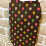 【ダックス】茶色のカラフルドットのワンちゃん服