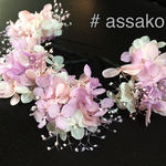 プリザーブドフラワー  髪飾り Uピン assako