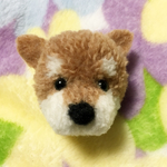 動物ぽんぽん 柴犬ブローチ