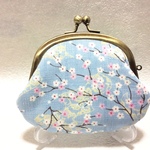 和風和柄・桜柄がま口財布 DG-65