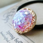 pinkpurpleジュエル 　ヘアゴム　レジン