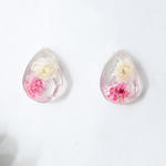 春色カラー💛baby’’breathの宝石ピアス（桃色）＊樹脂・ノンホール・イヤリング加工可能♥