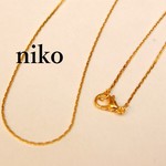 極細チェーンネックレス✳41cm5本ゴールド