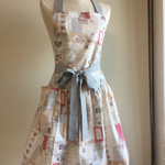 エプロン大人用 スタンプ柄