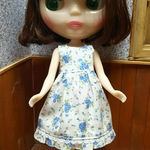 ほんのり甘めのお花ワンピ（ブライス、リカちゃん用）✨