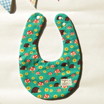 スタイ 41＊USAコットン使用【ハリネズミときのこ】