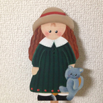 プランタースティック（女の子と子ネコ）