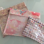 s様オーダー品リバティビニコのクリアポーチ３点