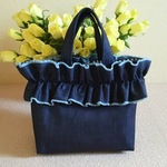 M☆ デニムフリルバッグ👜フェミニンで可愛い！  