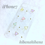 iPhone7 ✳︎三角形と小さな四角形✳︎のiPhoneケース 
