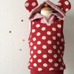 【n様 オーダー品】size90ぷっくりクマ耳ベスト