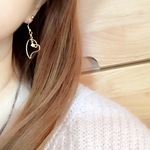 ❤️くるんとねじれ変形大人ハート♥️フックピアス✨樹脂フックピアス✨イヤリング