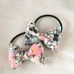 新作！！liberty リバティ☆ふわもこリボンのヘアゴム