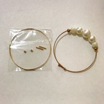 【5個】ワイヤーブレスレットパーツゴールド