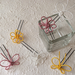 【受注製作】ちょうちょとお花の髪飾り : 選べる2種類