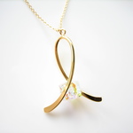 Ribbon Charm Necklace2