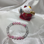 SALE天然石カルセドニー モモ ブレスレット☆191