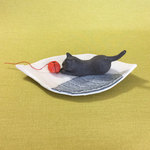 ねこのお香立て　毛糸玉