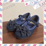 SALE【L】暖かファーパンプス♪ストラップ