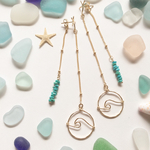 《all gold filled》wave×turquoise❤︎