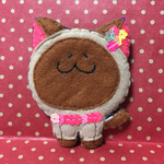 シャムにゃんこバッジ
