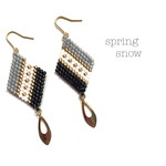 再販♡  ◇beads × earrings◇（black）