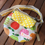 ふわふわキッズポシェット＊りんご黄