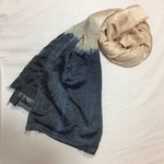 【藍染】ストール ストール 2トーンカラー