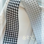 千鳥格子グログランリボン38mm×3M