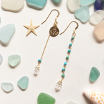 《all gold filled》Herkimerdiamond×turquoise❤︎