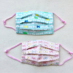 耳が痛くなりにくい小学生用立体マスク 2枚セット女の子