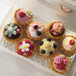 ミニチュア   花とベリーのプチタルト