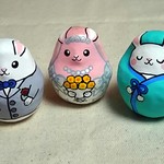 tamakipoco様専用商品☆ウェディングウサギ＆赤ちゃんウサギ＊ミニ張り子