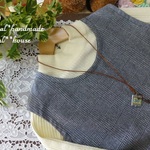 natural*(L)グレンチェックワンピース