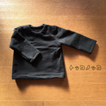 ありそうでなさそうな裏起毛無地Tシャツ（黒）