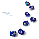 +++Night cat+++【イヤリング対応】