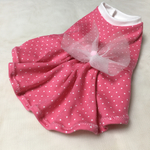 【ペット服】ドットワンピ♡ピンク