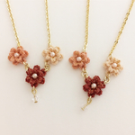 Iさまオーダー作品★3つ花ペンダント2点