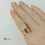 ダブルリング♡アメジスト