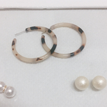 SALE❗️【再再再再再販】べっこう柄リング ピアス コットンパールキャッチ付