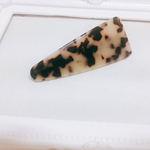 【再々入荷】新作 べっこう柄 ヘアークリップ ベージュ 