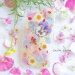春色ペタル押し花iPhoneケース