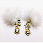  yusk0903kao様  wedding ホワイト ファー ピアス