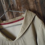 【pricedown】Lsize 小さなセーラー襟のシャツ 九分袖　grege